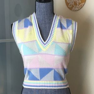 Kawaii Pastel Sweater Crop Top